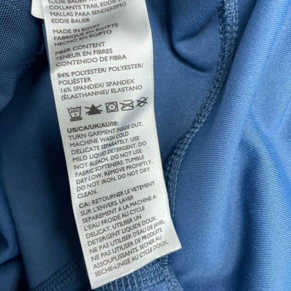 NWOT Eddie Bauer Trail Tight  Womens XL High-Waisted Navy Leggings Side Pocket - Picture 7 of 9